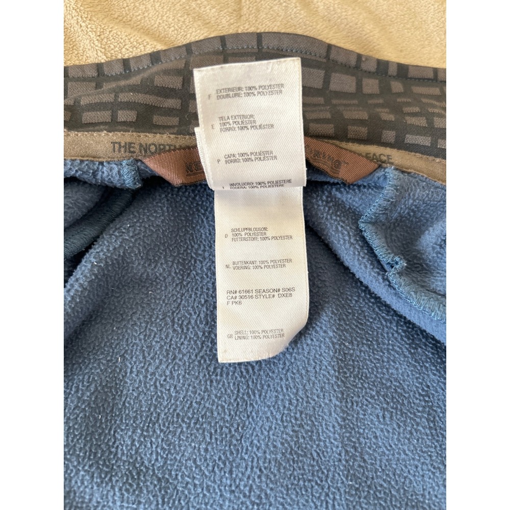The North Face Mens Full Zip Fleece Jacket Blue Two Tone Mock Neck Medium - Picture 10 of 13